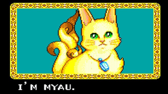 Closeup of talking cat(?) Myau