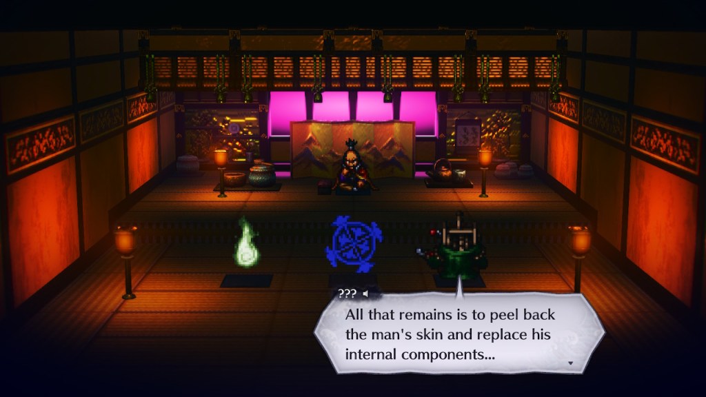 All that remains is to peel back the man's skin and replace the internal components...