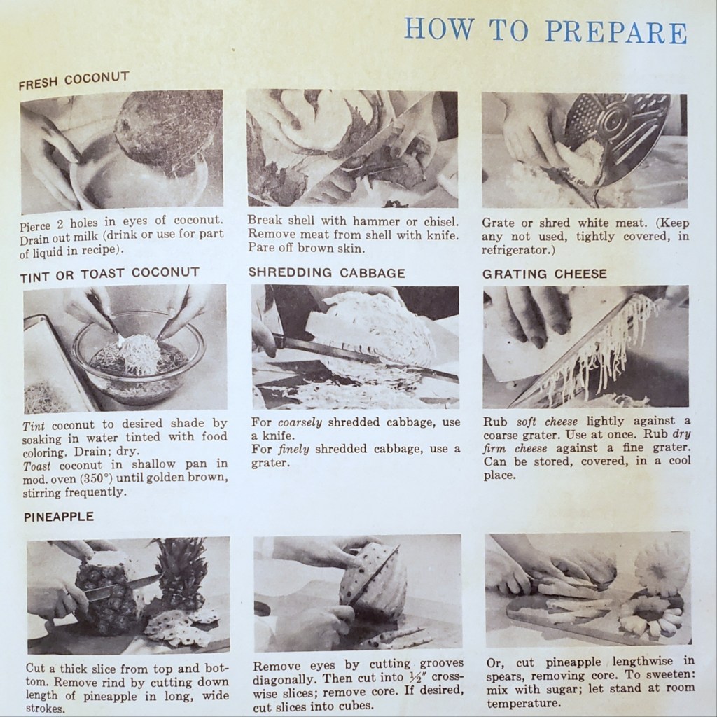 How To Prepare
Fresh Coconut
Tint or Toast Coconut
Pineapple